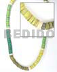 4-5mm coco heishe 3 green