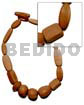 Natural wood beads dyed in