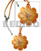 Graduated orange tones hammershell flower