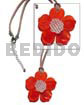 40mm red hammershell flower