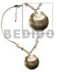 40mm round blacklip pendant