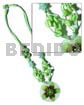 4 layer knotted bright green