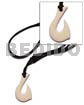 White carabao bone hook 40mm