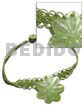 Subdued green wax cord macrame