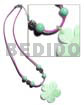 40mm pastel green kabibe flower