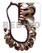 36pcs. dangling 18mm round brownlip