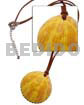 Yellow palium pigtim shell pendant