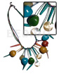 Bora bora necklace- dangling colored