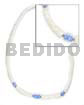 4-5mm wht shell with blue
