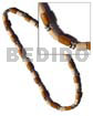 Tube wood beads flat