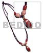 Wood beads in 2 layer