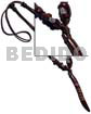 Tribal carved 80mmx10mm wooden