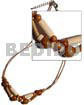 Wood beads tube on