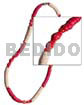 Red bleach 4-5mm coco heishe