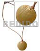 50mm round brownlip pendant in