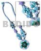 4 layer knotted aqua blue