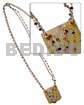 40x40mm square mop pendant in