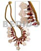 Golden macrame dangling 15mm