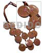 25mm light brown capiz shells