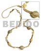 Golden yellow glass beads