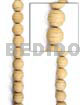 Natural white wood beads