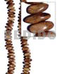 Robles slidecut wood beads 4mmx8mmx21mm