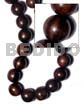 Tiger camagong round wood beads