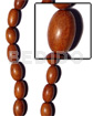 Imitation bayong oval wood beads