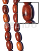 Imitation bayong oval wood beads