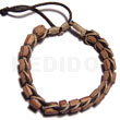 Palmwood cylinder wood beads in