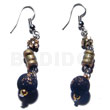 Dangling wood beads and 4-5mm