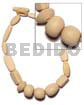 Natural wood beads necklace