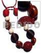 20mm 25mm 30mm round wrapped wood beads