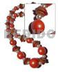 Graduated wood beads 25mm 20mm 15mm 10mm in