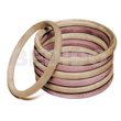 Natural wood colored bangle 6mm