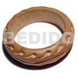 Ambabawod round wood bangle