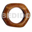 Bayong chunky irregular wood bangle