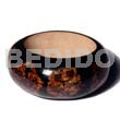 Wood bangle laminated mahogany