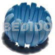 Elastic aqua blue buffed and