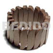 40mmx10mm natural wood elastic bangle