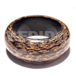 Wood bangle laminated ypilypil