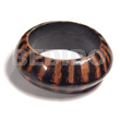 Chunky wooden bangle laminated