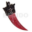 Textured bloody red 100mmx30mm natural