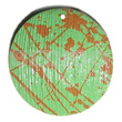 Textured marbled light green round